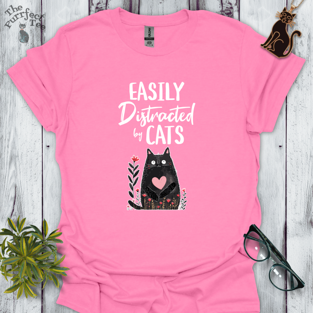 Easily distracted by cats - cat with heart