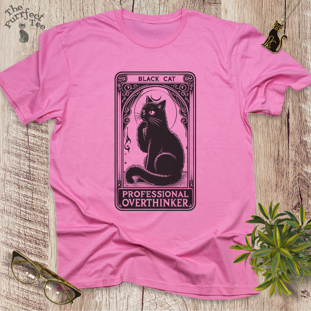 Tarot card overthinker cat t-shirt