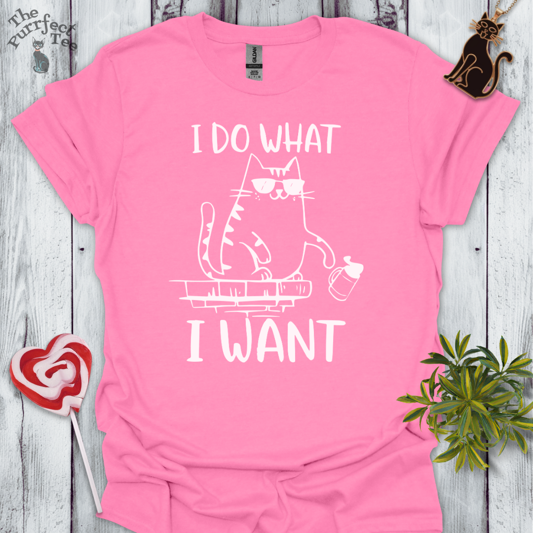 I do what I want cat t-shirt