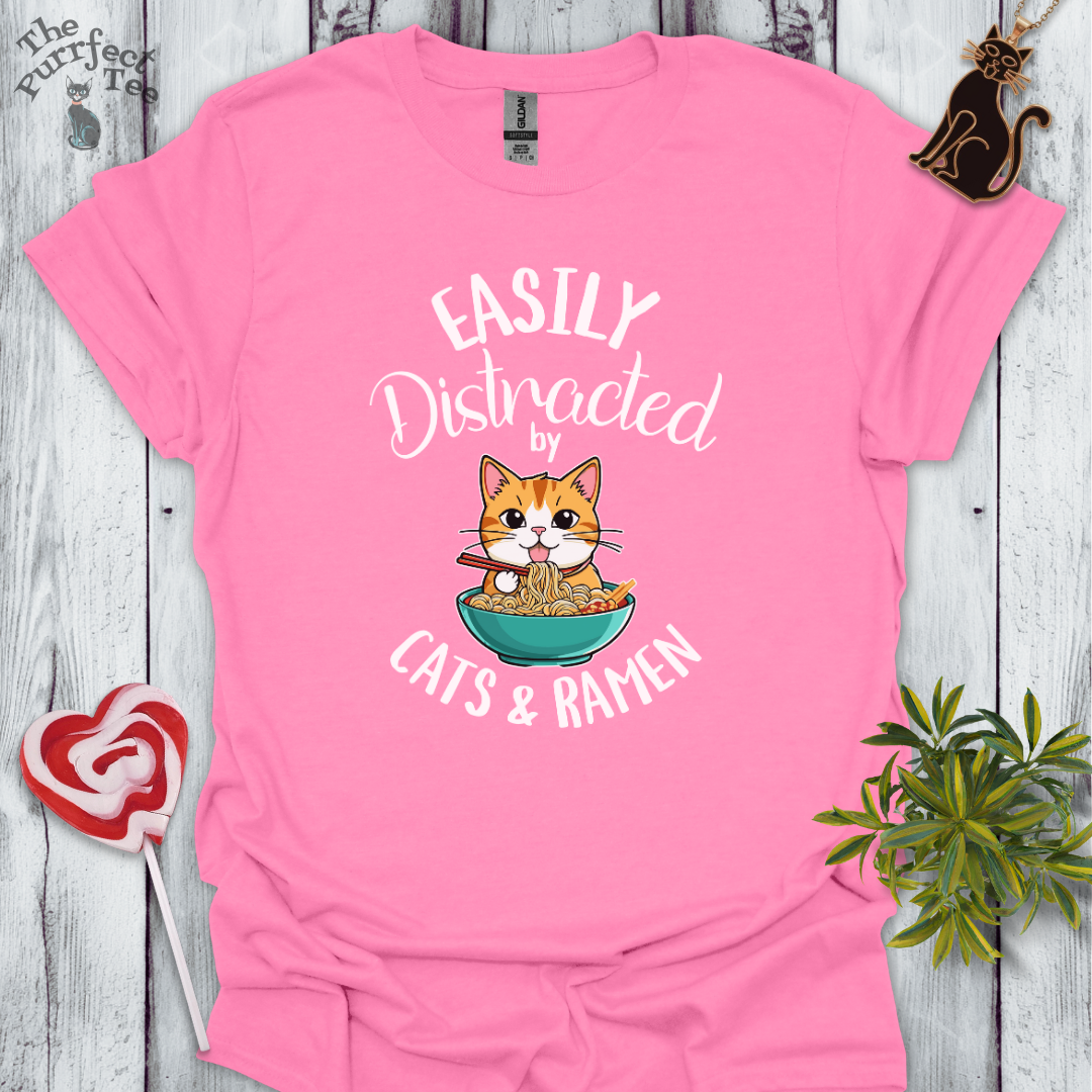 Cats and ramen t-shirt