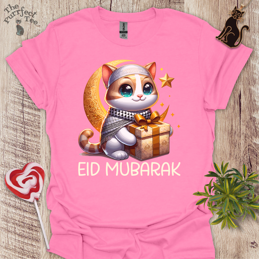 Eid Mubarak cat t-shirt