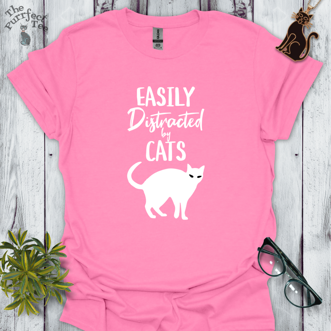 Easily distracted by cats - silhouette