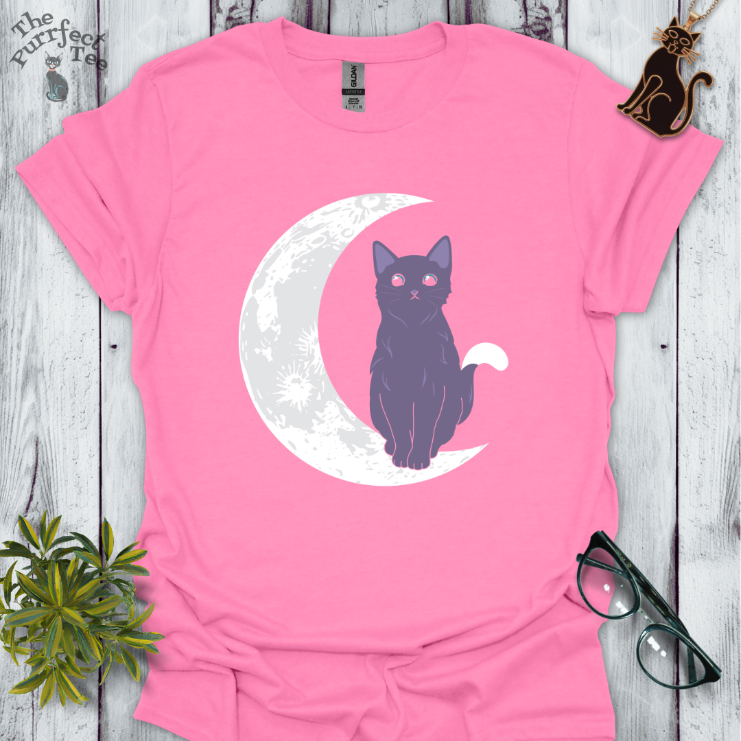 Cat and moon grey