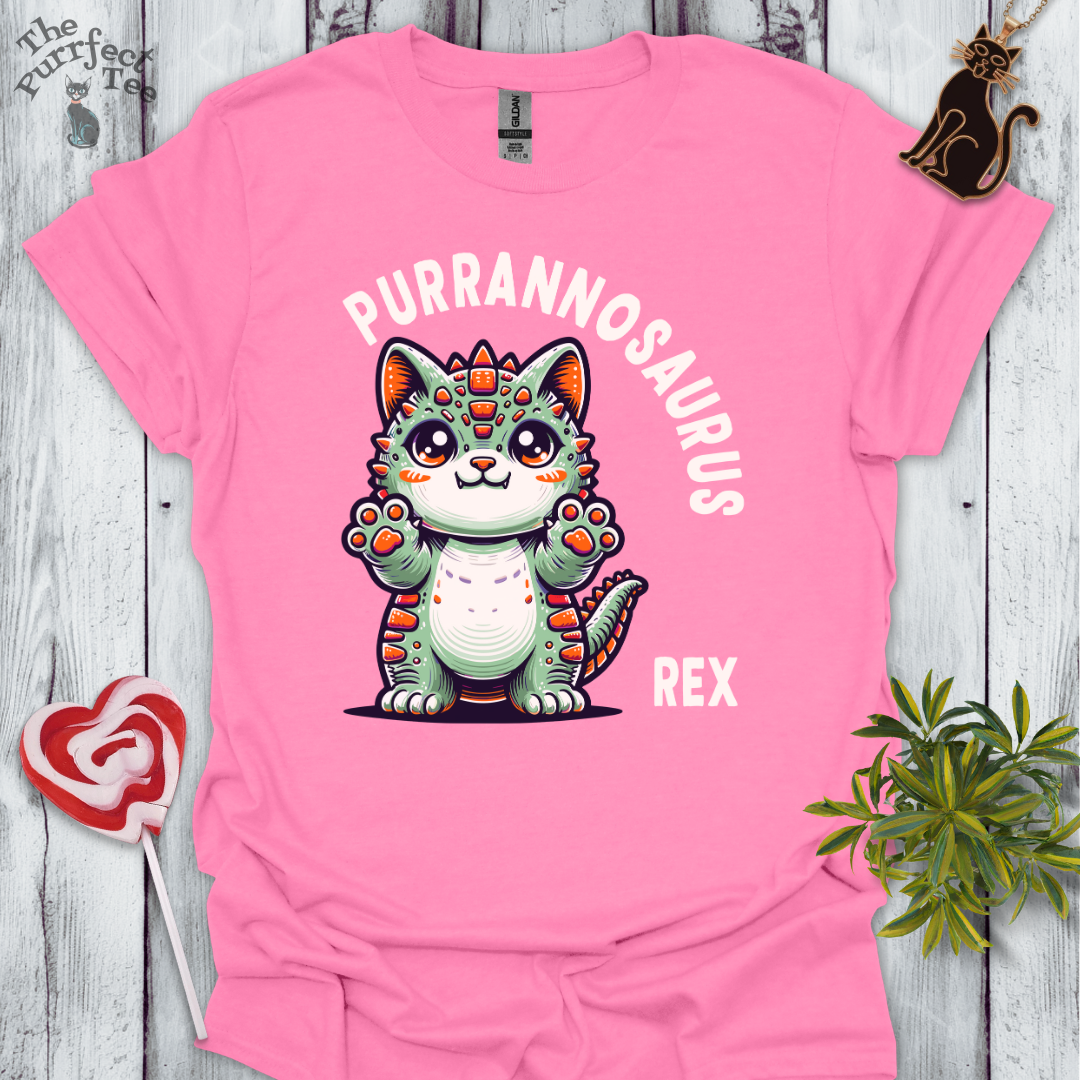 Purrannosaurus rex cat t-shirt