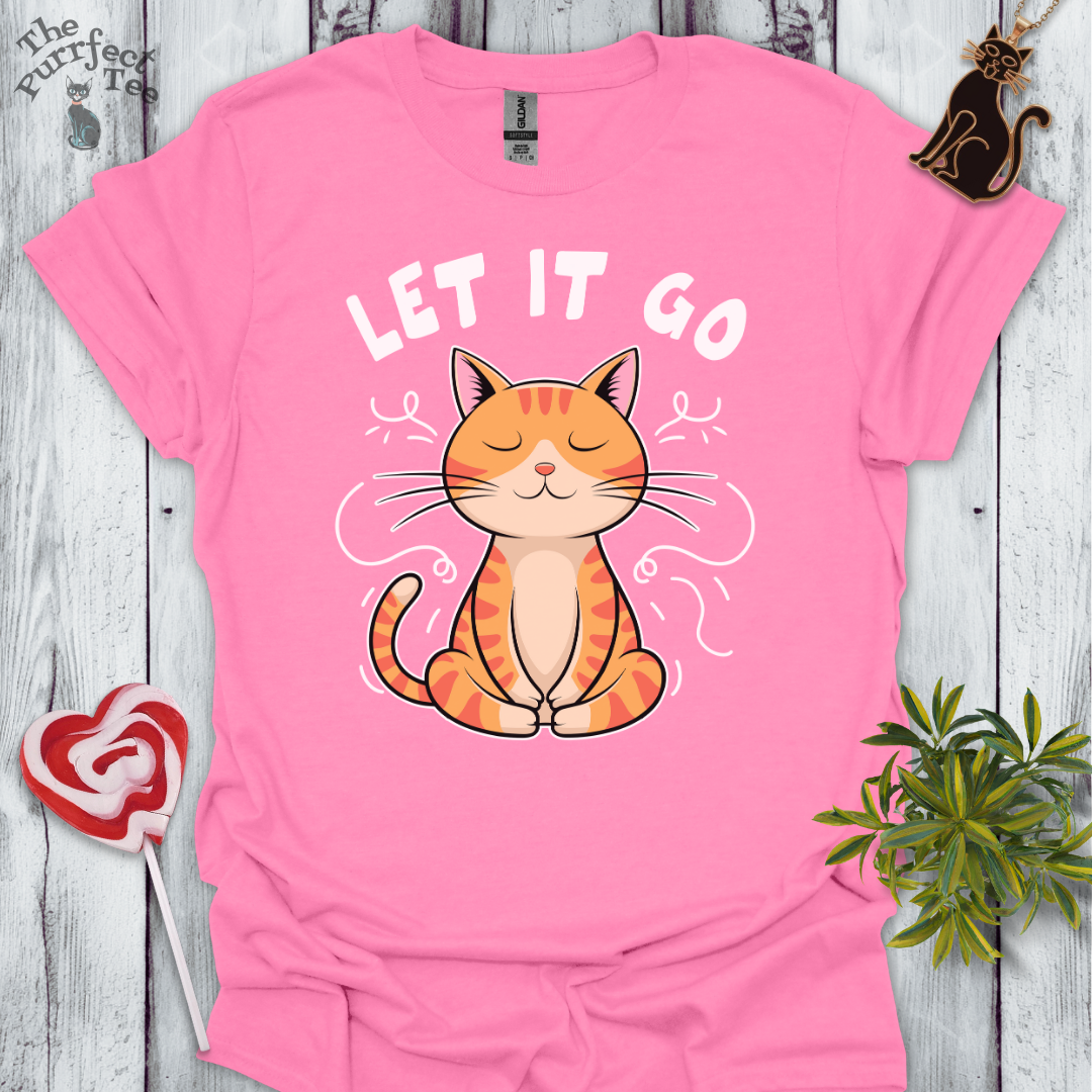 Let it go cat t-shirt