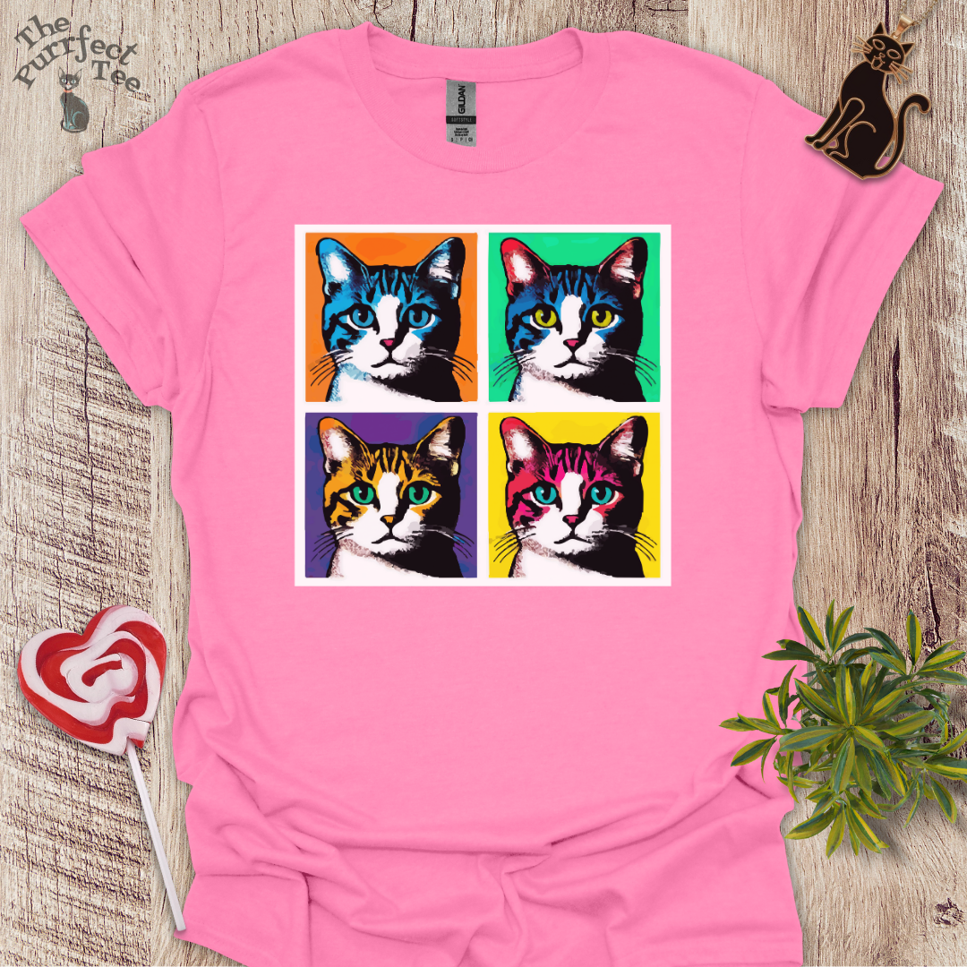 Warhol cat t-shirt