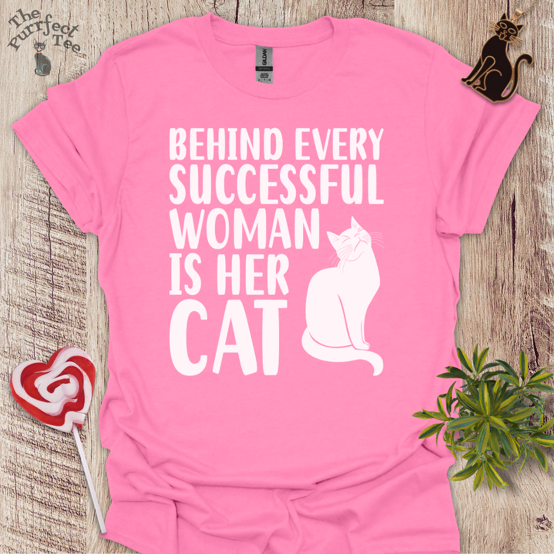 Successful woman cat t-shirt