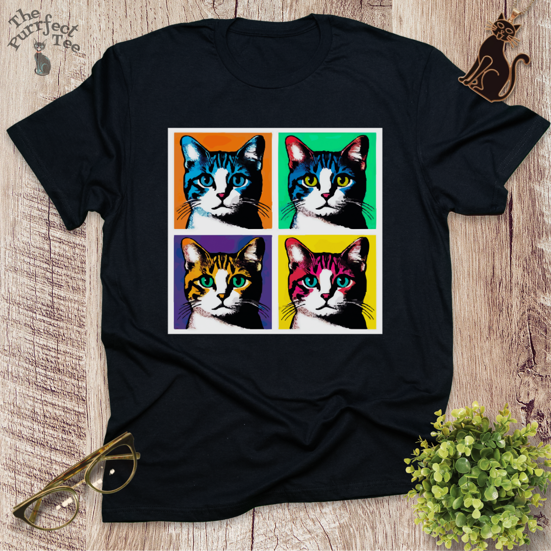 Warhol cat t-shirt