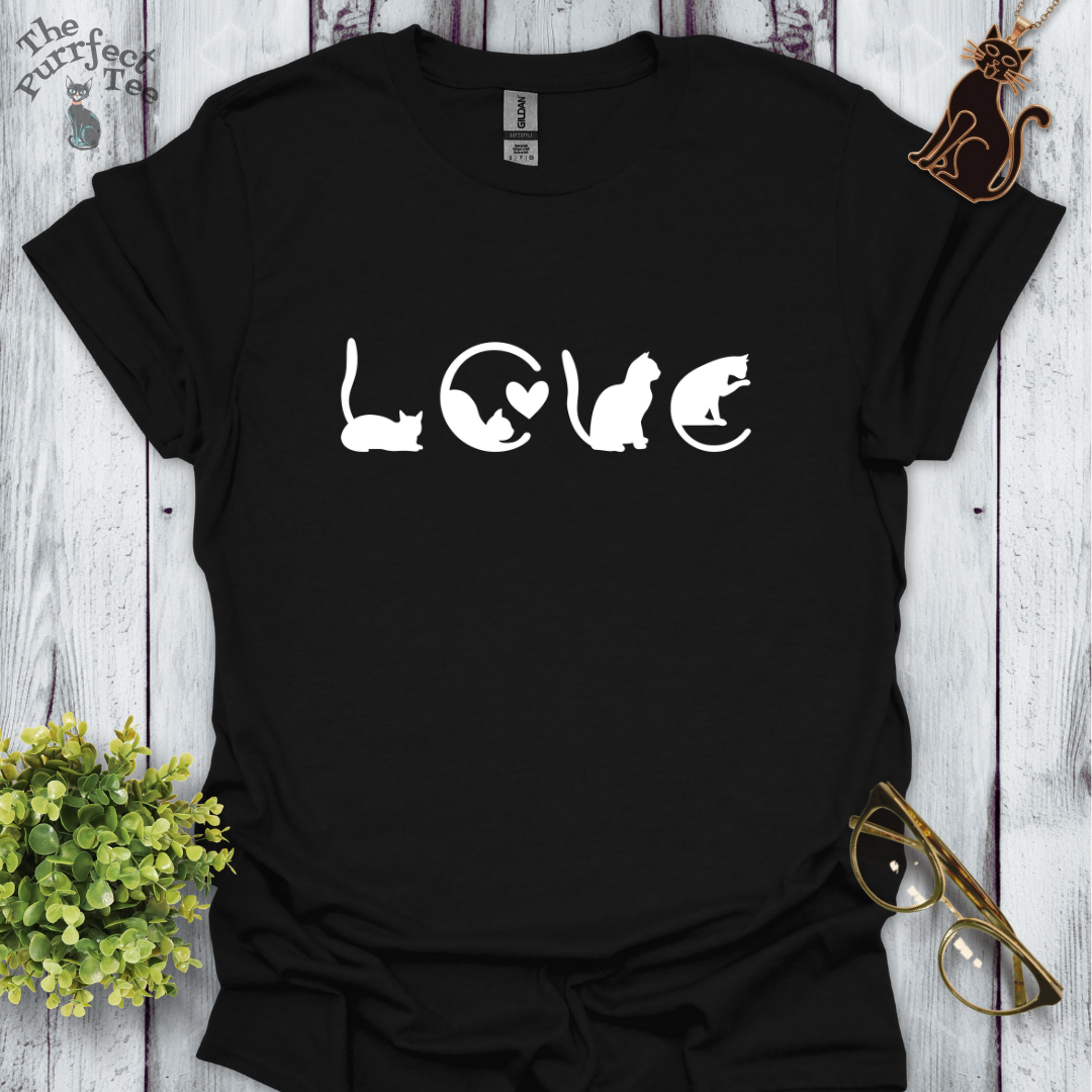 Cats as love white/black