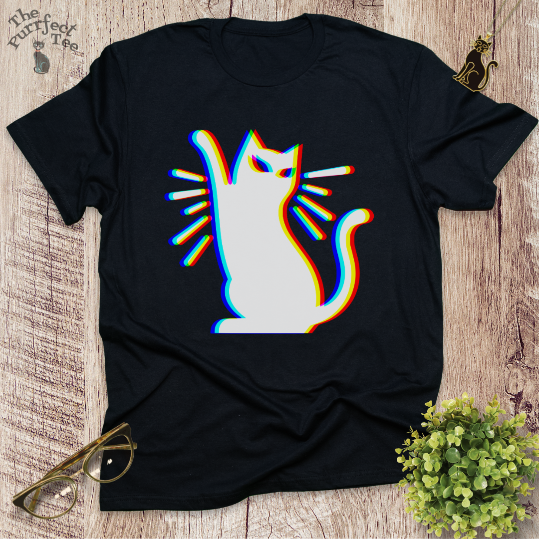 Rave cat t-shirt