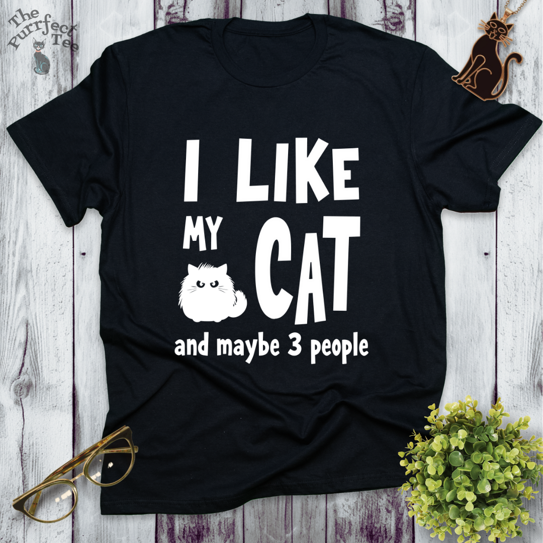 I like my cat and maybe 3 people