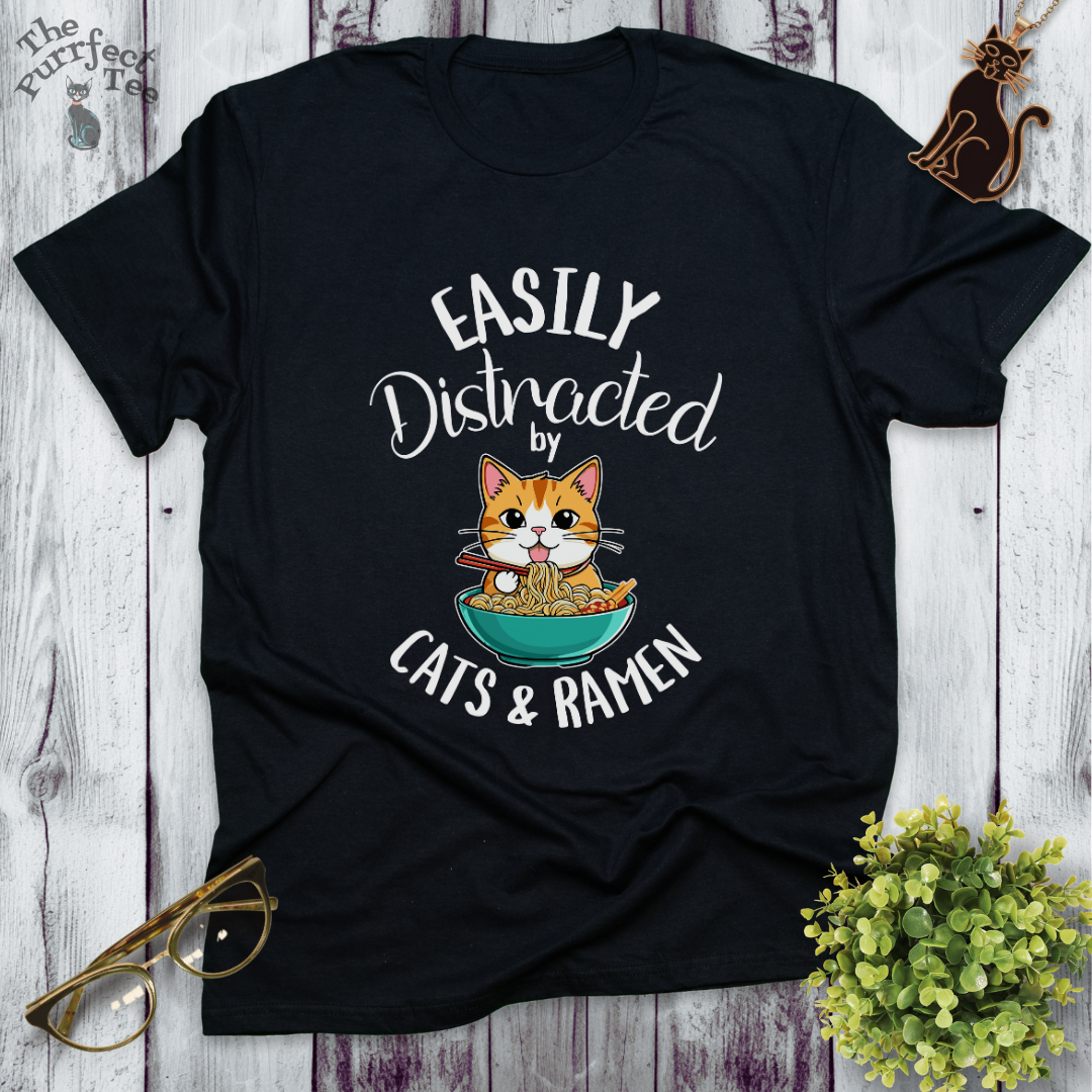 Cats and ramen t-shirt