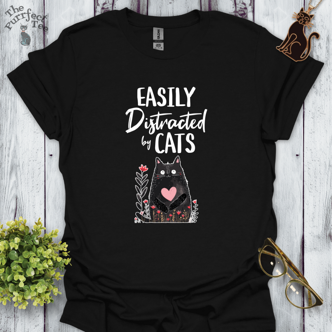 Easily distracted by cats - cat with heart