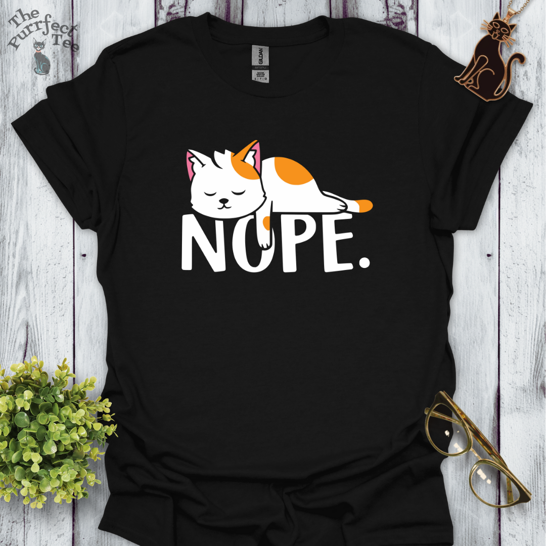 Nope cat t-shirt