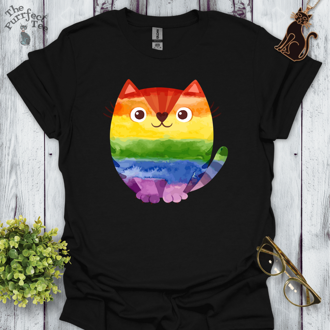 Cat rainbow colours
