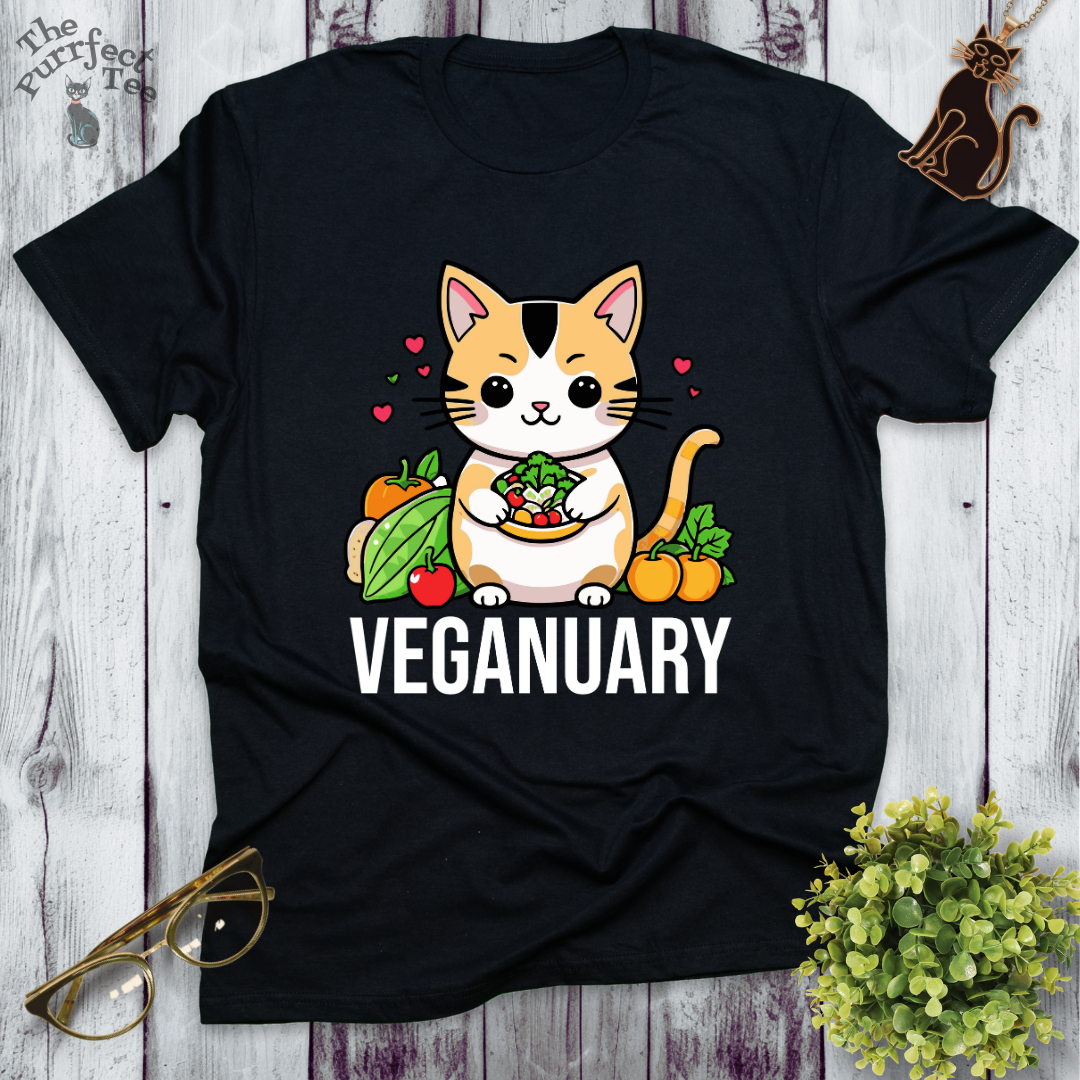 Veganuary calico cat