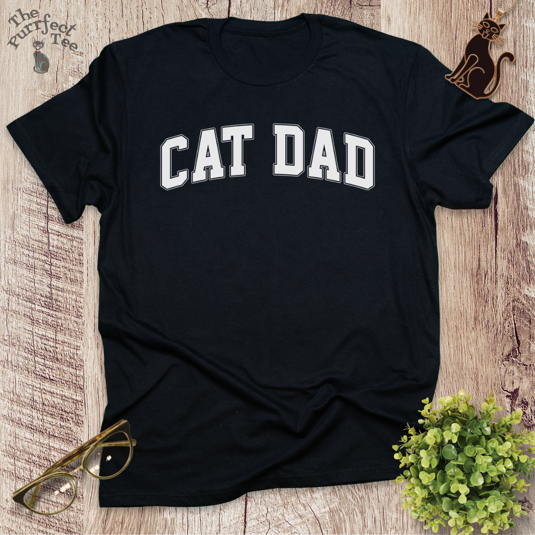 Cat dad sport cat t-shirt