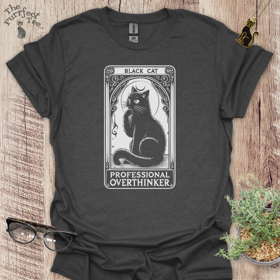 Tarot card overthinker cat t-shirt