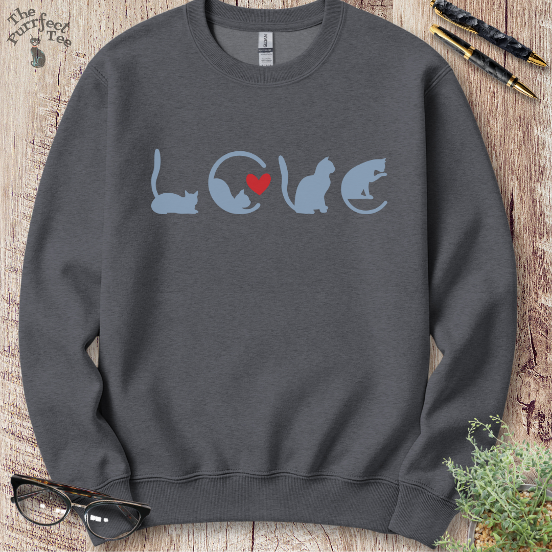 Love cat sweatshirt