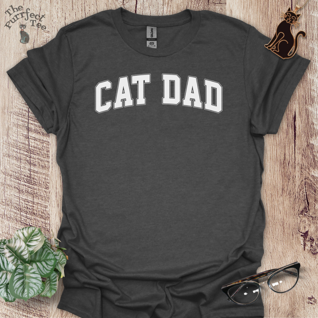 Cat dad sport cat t-shirt