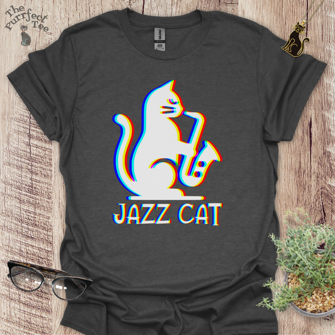 Jazz cat t-shirt