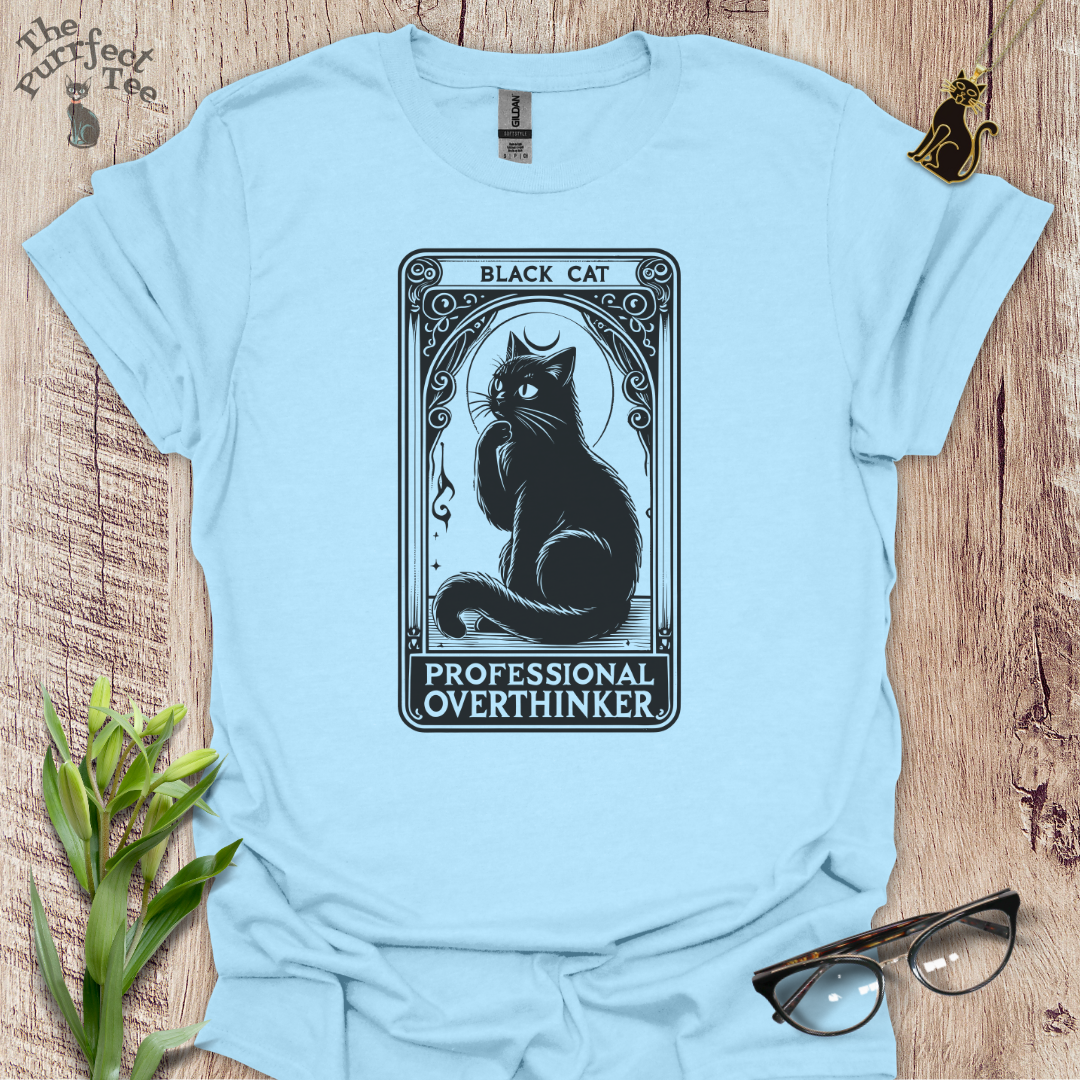 Tarot card overthinker cat t-shirt