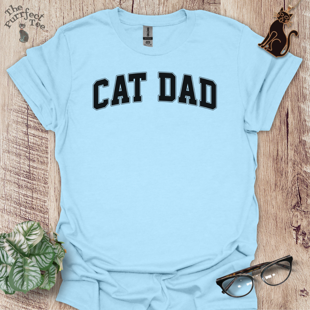 Cat dad sport cat t-shirt