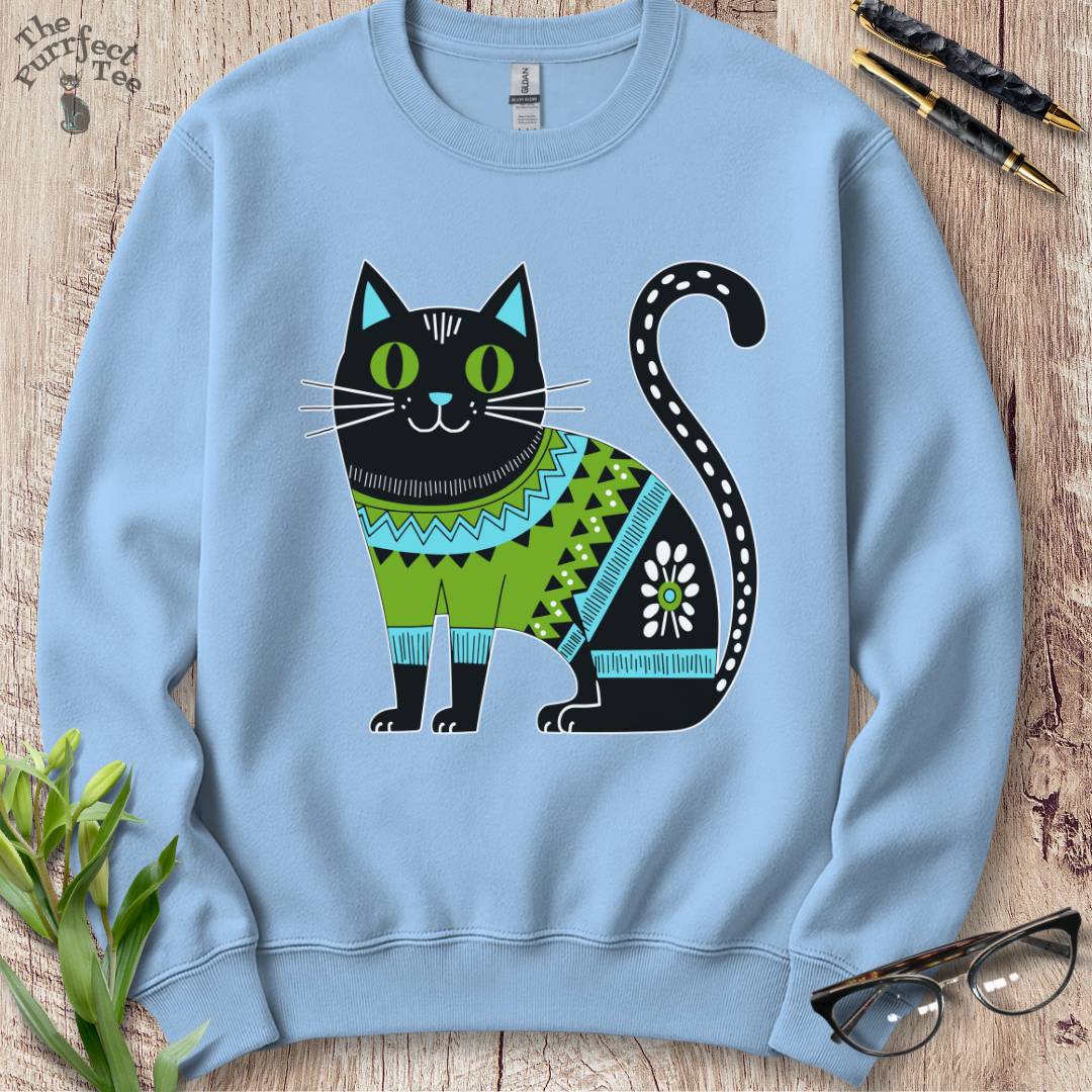 Folk jumper cat sweatshirt
