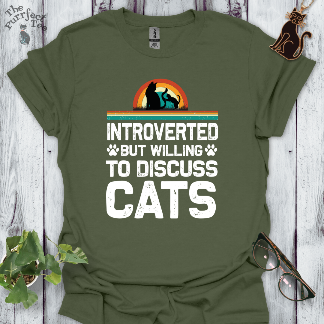 Introverted but willing to discuss cats