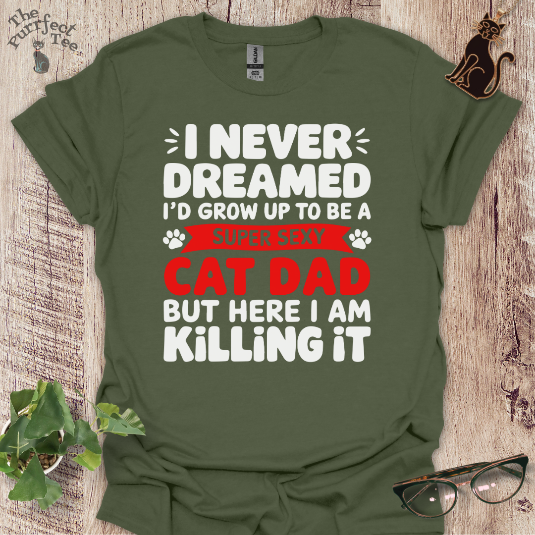 Super sexy cat dad t-shirt