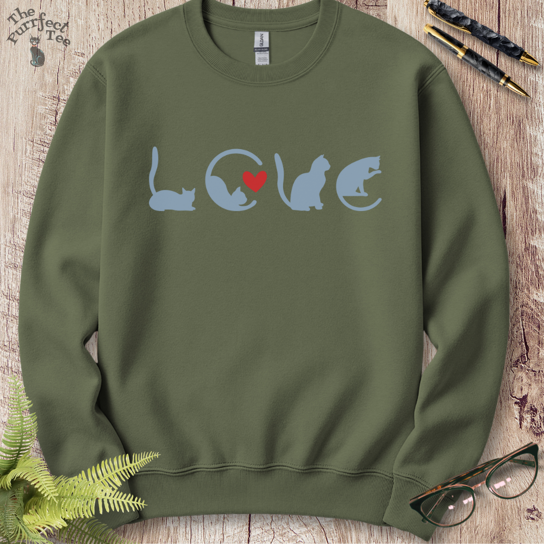Love cat sweatshirt