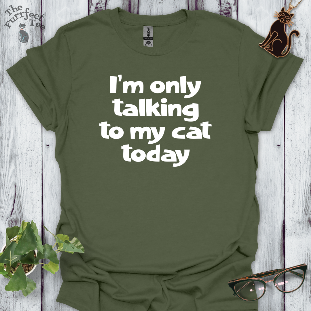 I'm only talking to my cat today