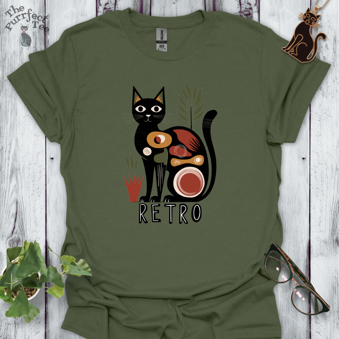 Retro cat leaf
