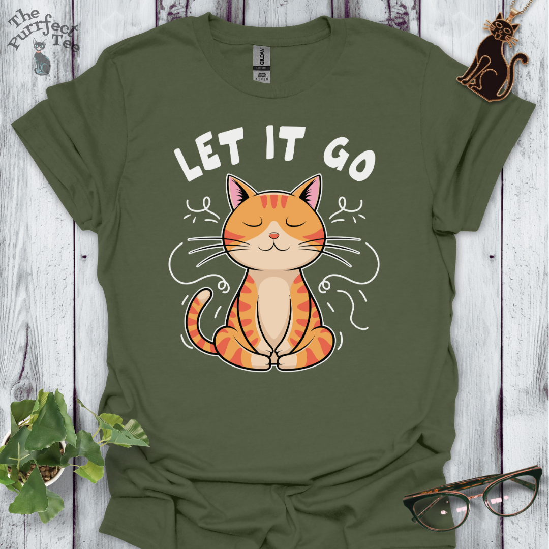 Let it go cat t-shirt