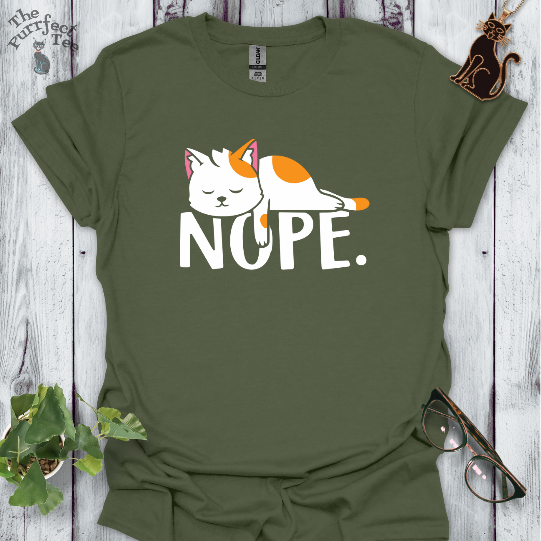 Nope cat t-shirt