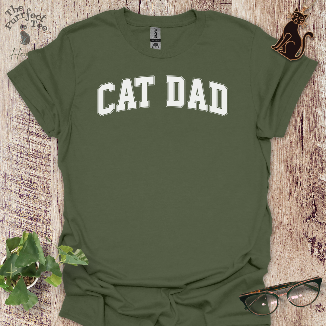 Cat dad sport cat t-shirt