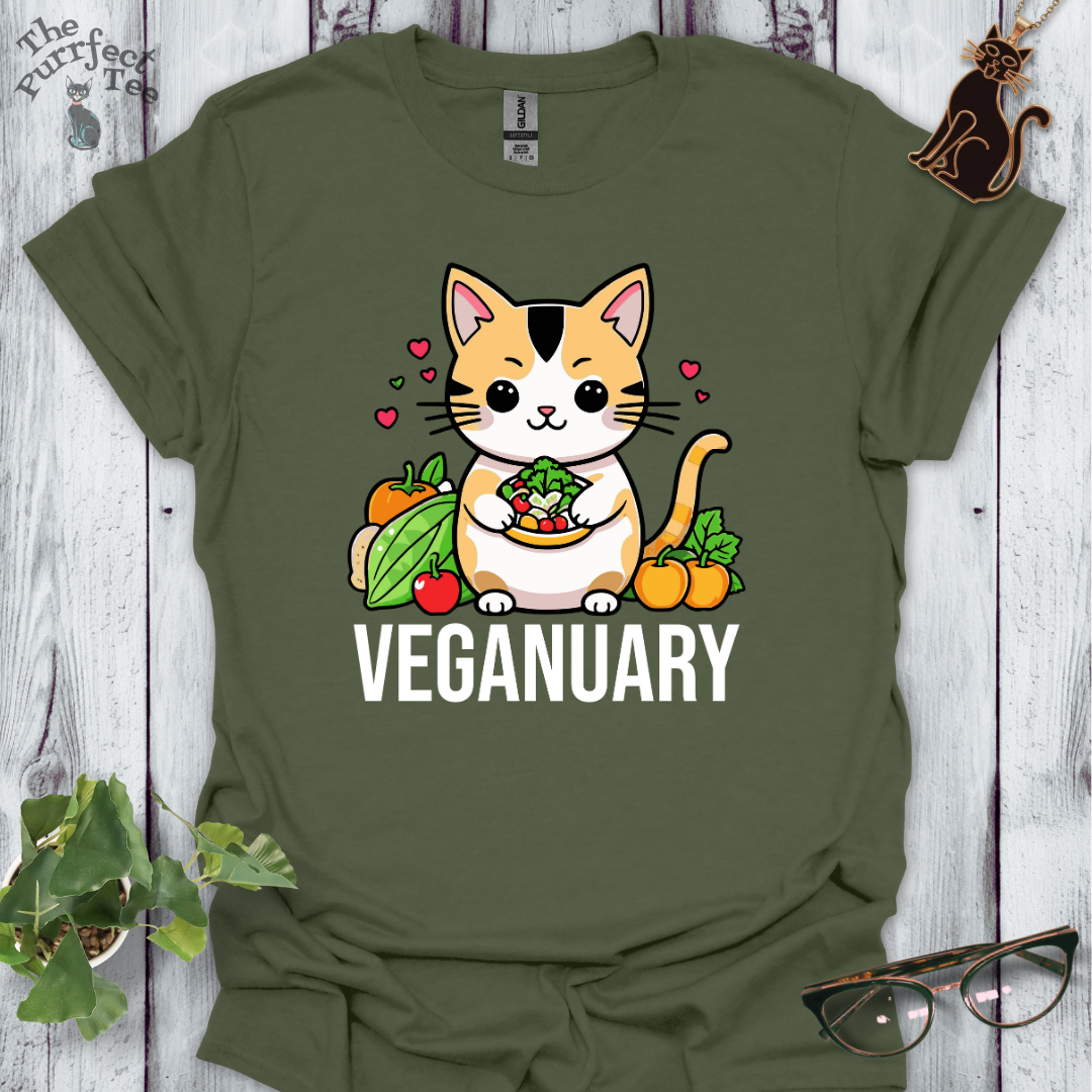 Veganuary calico cat