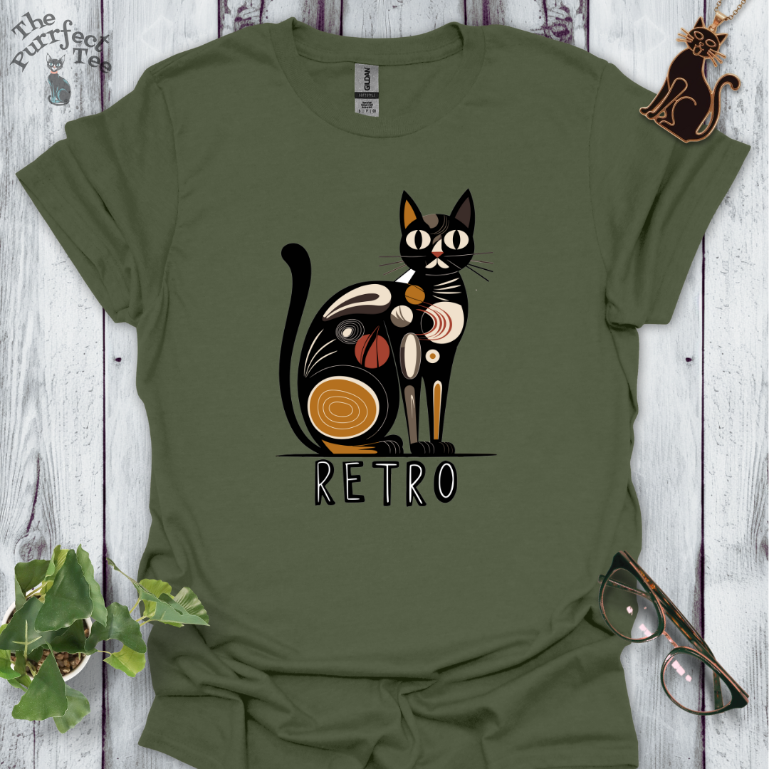Retro cat terracotta