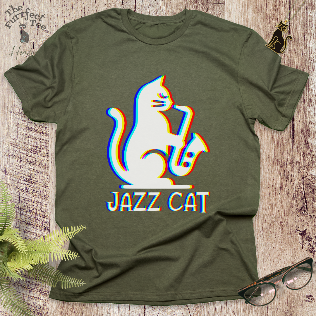 Jazz cat t-shirt