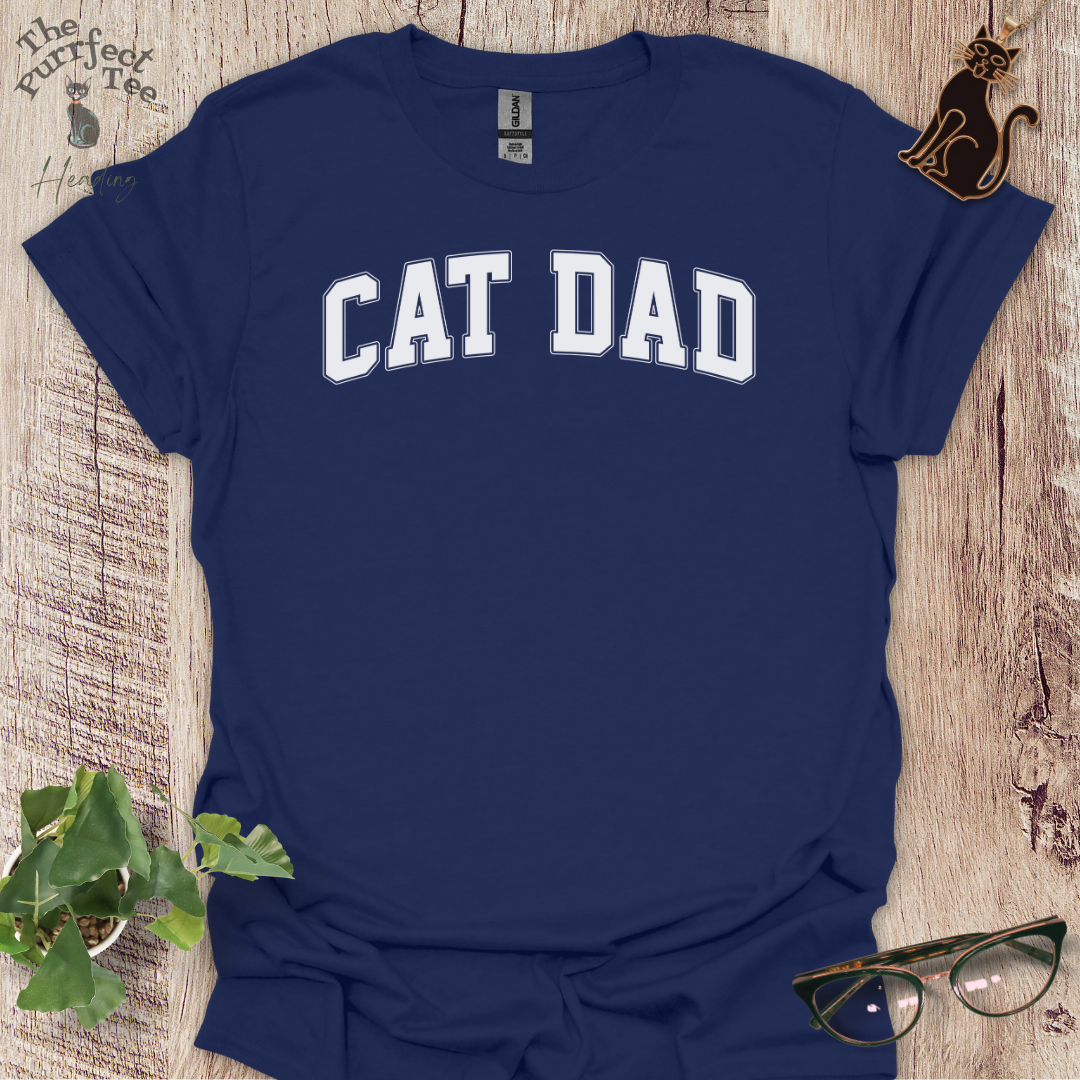 Cat dad sport cat t-shirt