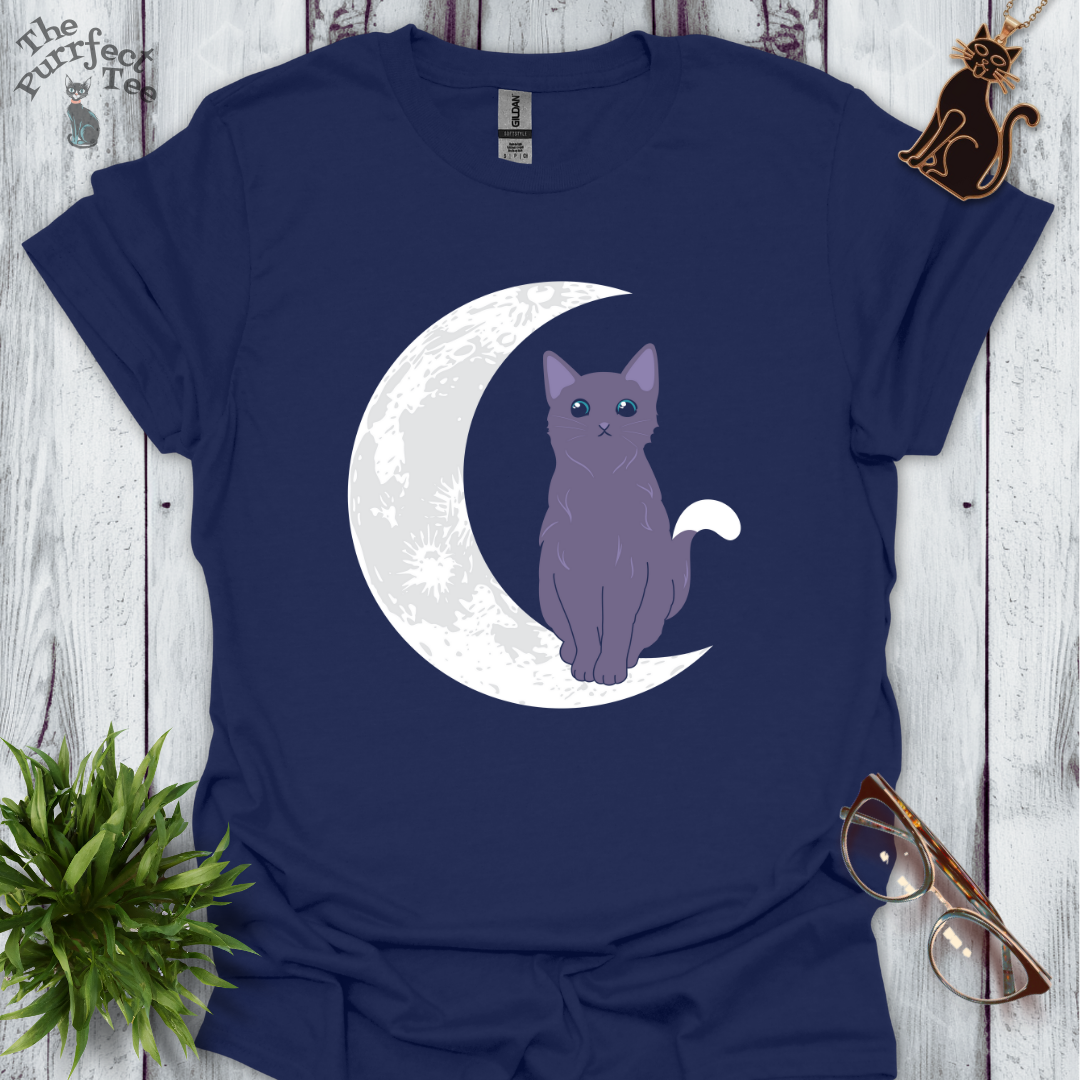 Cat and moon grey
