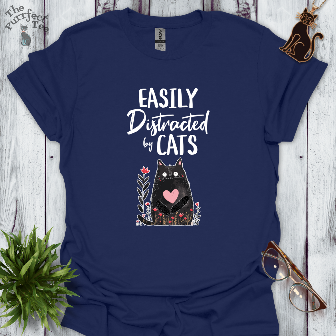 Easily distracted by cats - cat with heart