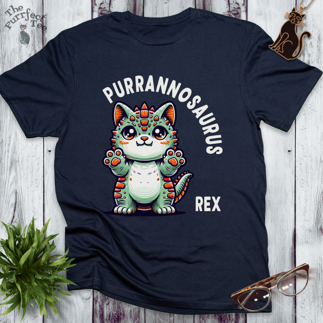 Purrannosaurus rex cat t-shirt