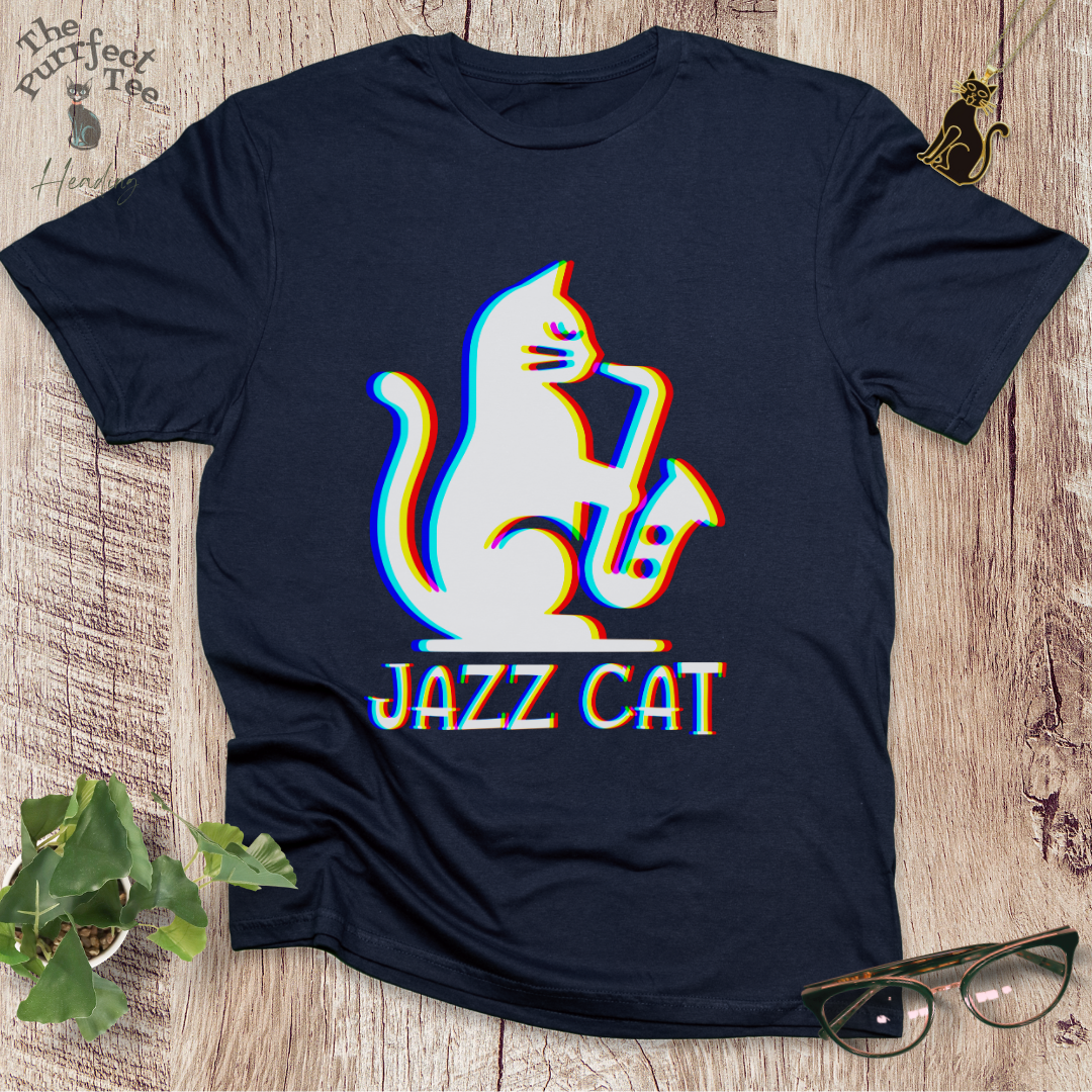 Jazz cat t-shirt