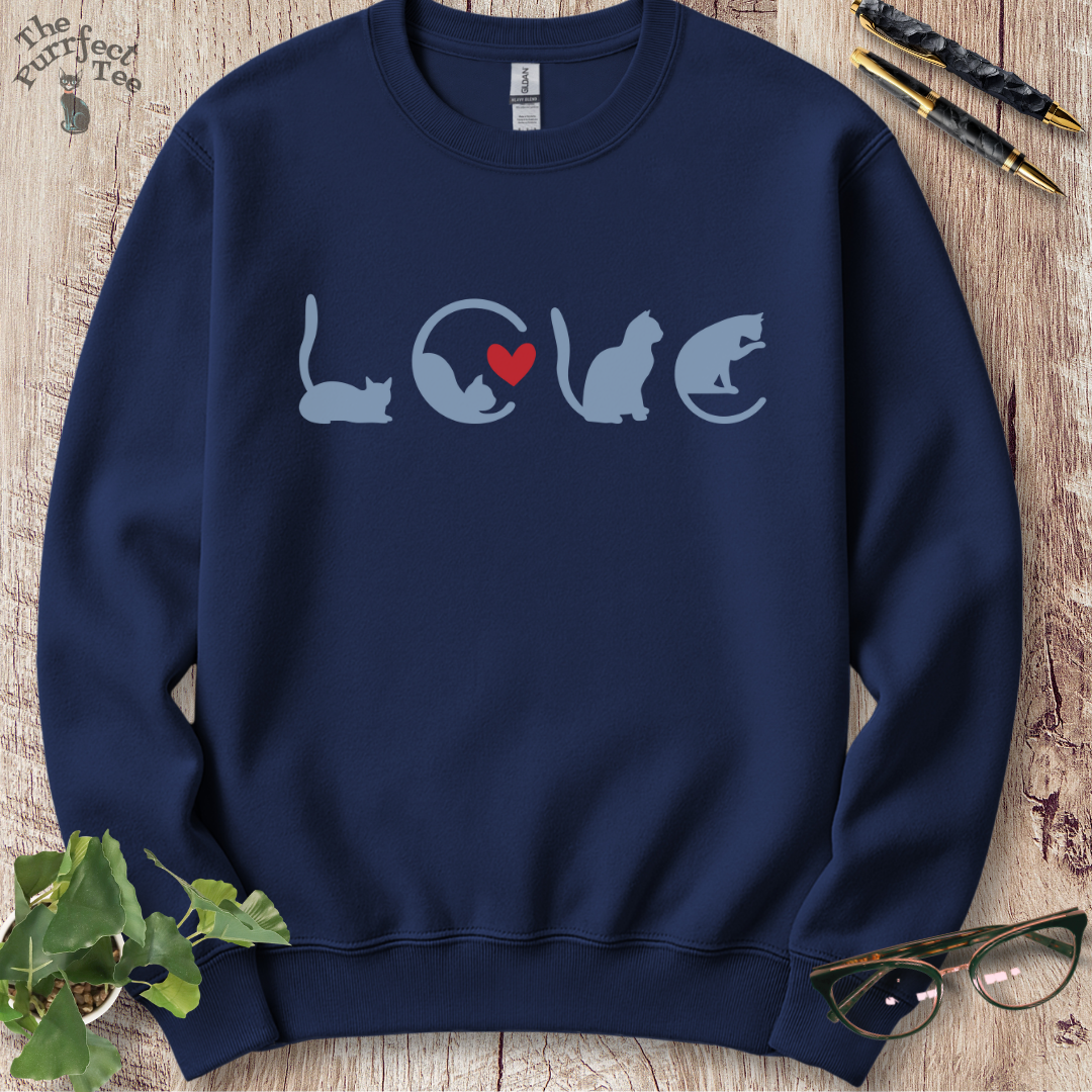 Love cat sweatshirt