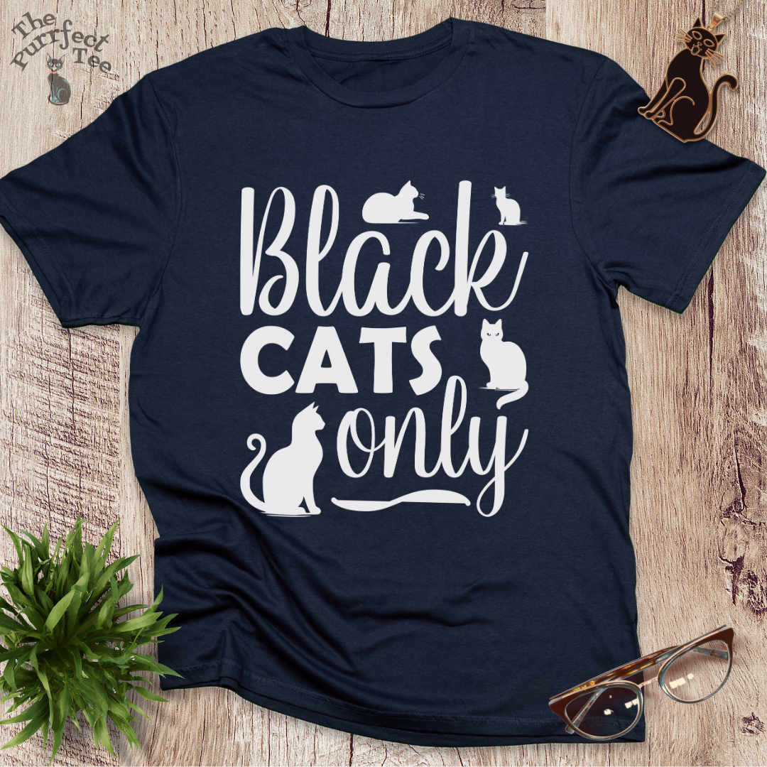 Black cats t-shirt