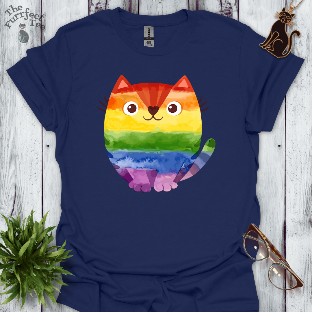 Cat rainbow colours