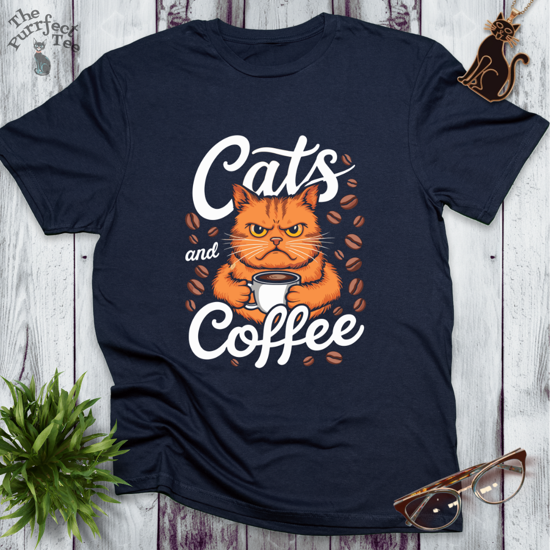 Cats and coffee - grumpy cat