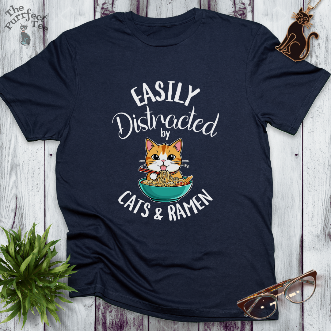 Cats and ramen t-shirt