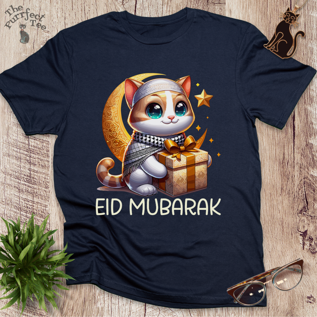 Eid Mubarak cat t-shirt